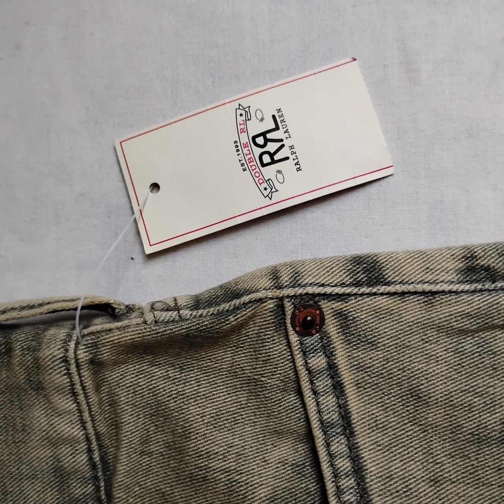 RRL‎ Ralph Lauren Jeans 28 Womens Skinny Stretch Fit Slim Grey Classic New - Picture 12 of 16